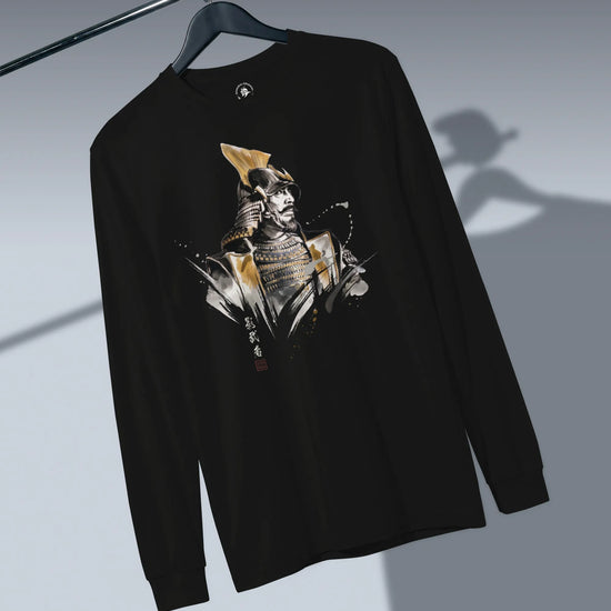 The Kagemusha Sumi-e Japanese Art Unisex Long Sleeve Tee - Samurai Original