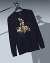 The Kagemusha Sumi-e Japanese Art Unisex Long Sleeve Tee - Samurai Original