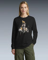 The Kagemusha Sumi-e Japanese Art Unisex Long Sleeve Tee - Samurai Original