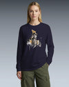The Kagemusha Sumi-e Japanese Art Unisex Long Sleeve Tee - Samurai Original