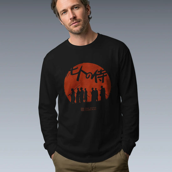 The Seven Samurai Japanese Art Unisex Long Sleeve Tee - Samurai Original
