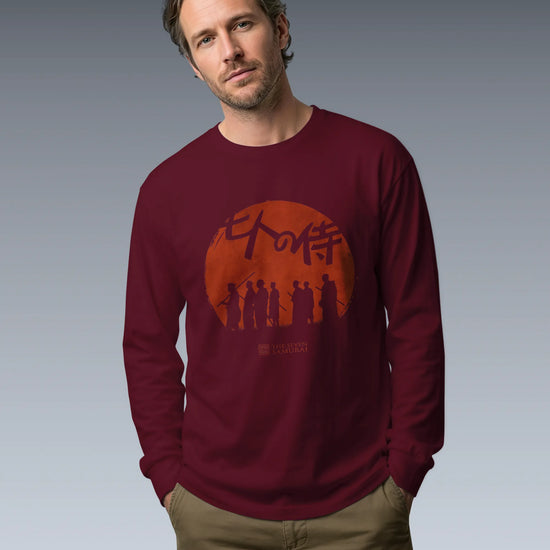 The Seven Samurai Japanese Art Unisex Long Sleeve Tee - Samurai Original