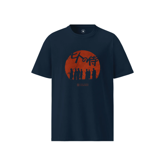 The Seven Samurai Unisex Organic T-shirt French Navy - Samurai Original
