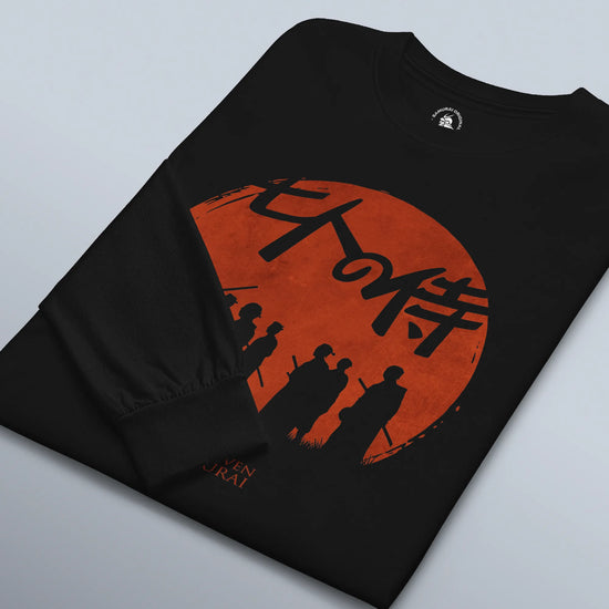 The Seven Samurai Japanese Art Unisex Long Sleeve Tee - Samurai Original