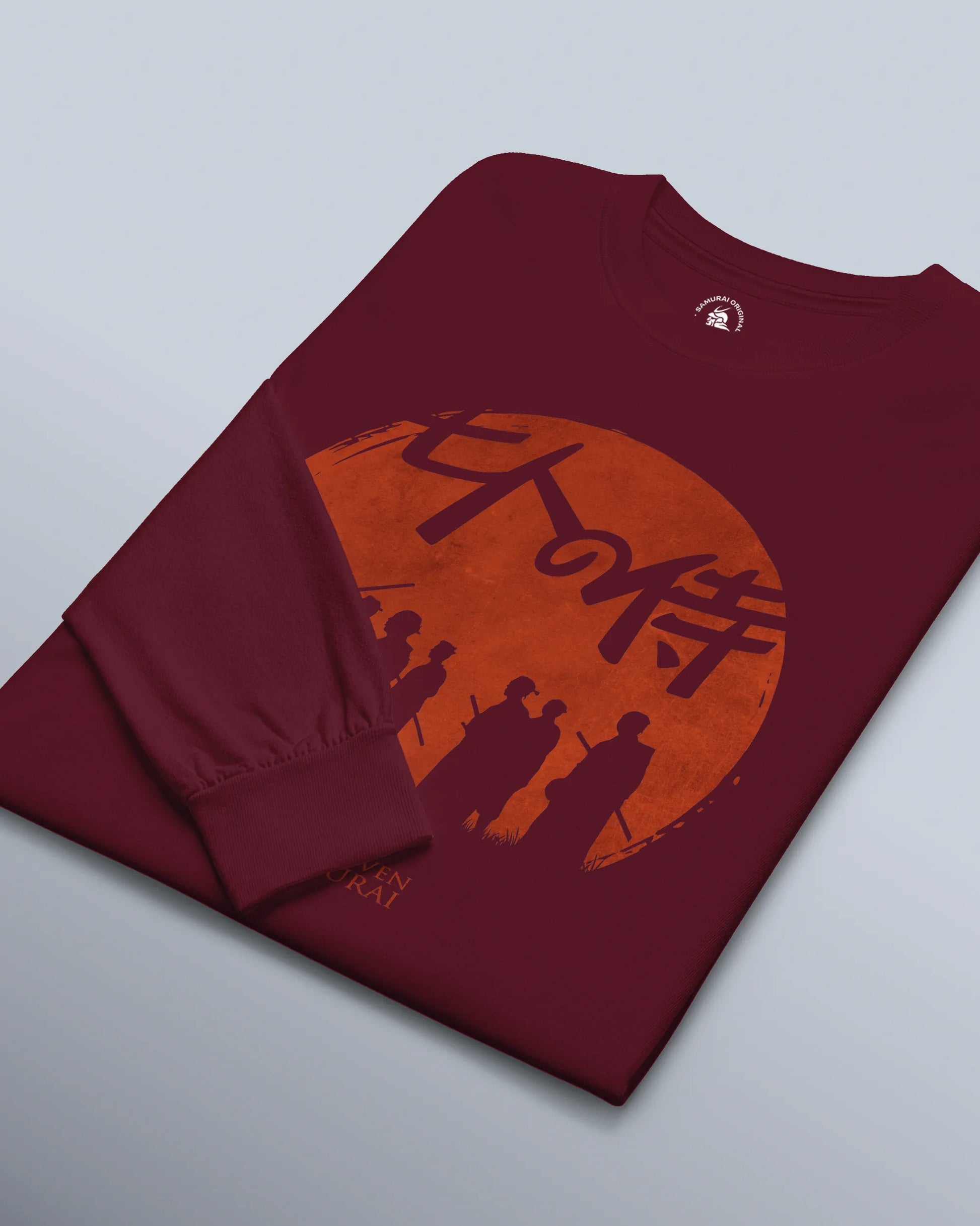 The Seven Samurai Japanese Art Unisex Long Sleeve Tee - Samurai Original