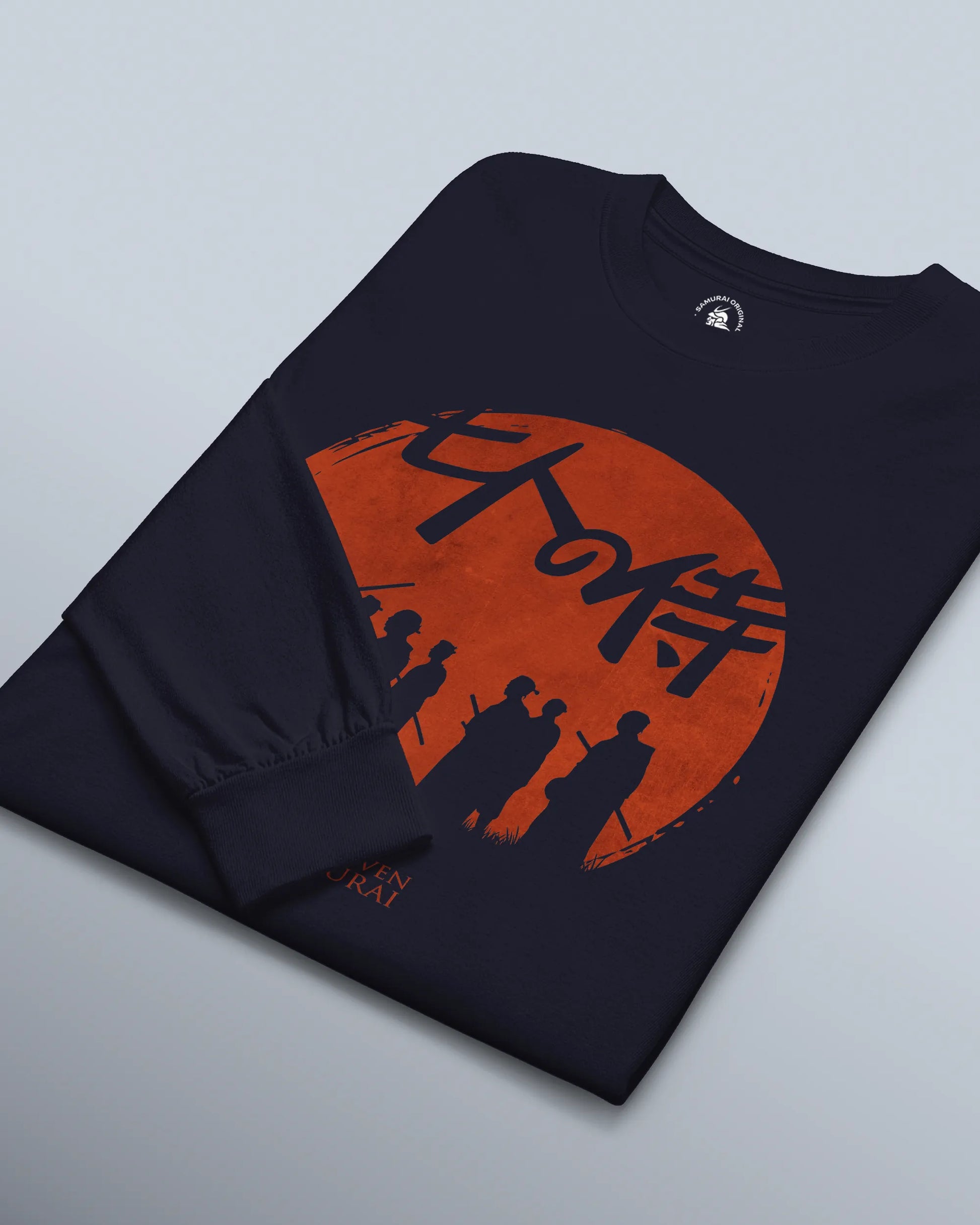 The Seven Samurai Japanese Art Unisex Long Sleeve Tee - Samurai Original