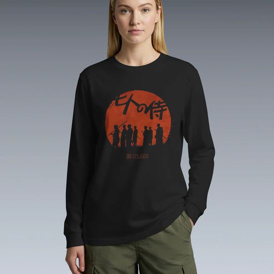 The Seven Samurai Japanese Art Unisex Long Sleeve Tee - Samurai Original