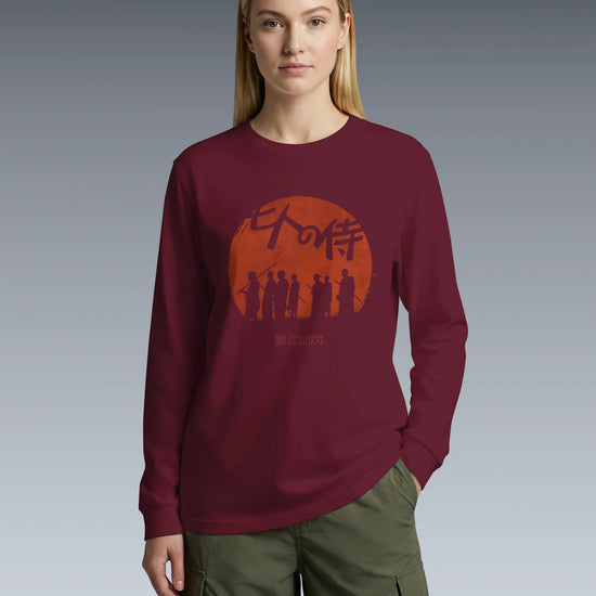 The Seven Samurai Japanese Art Unisex Long Sleeve Tee - Samurai Original