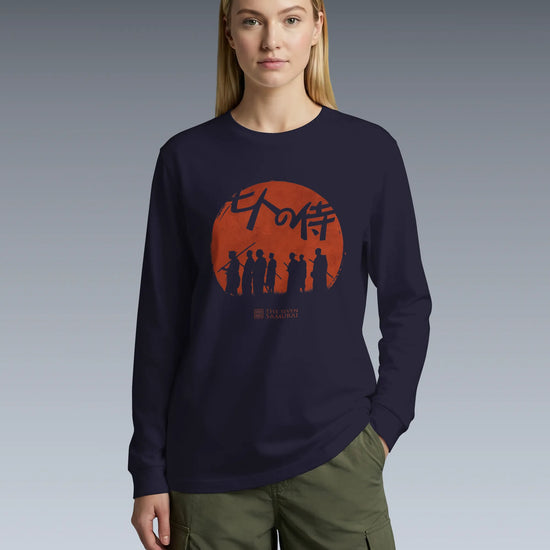 The Seven Samurai Japanese Art Unisex Long Sleeve Tee - Samurai Original