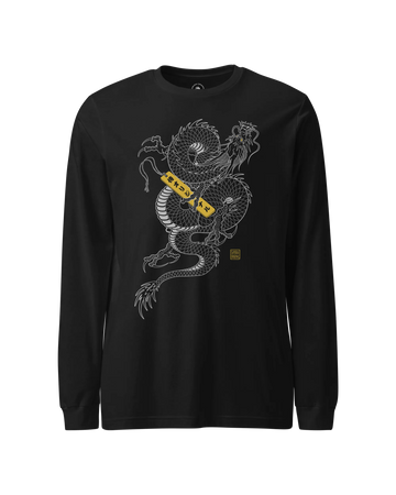 The Silver Dragon Japanese Unisex Long Sleeve Tee