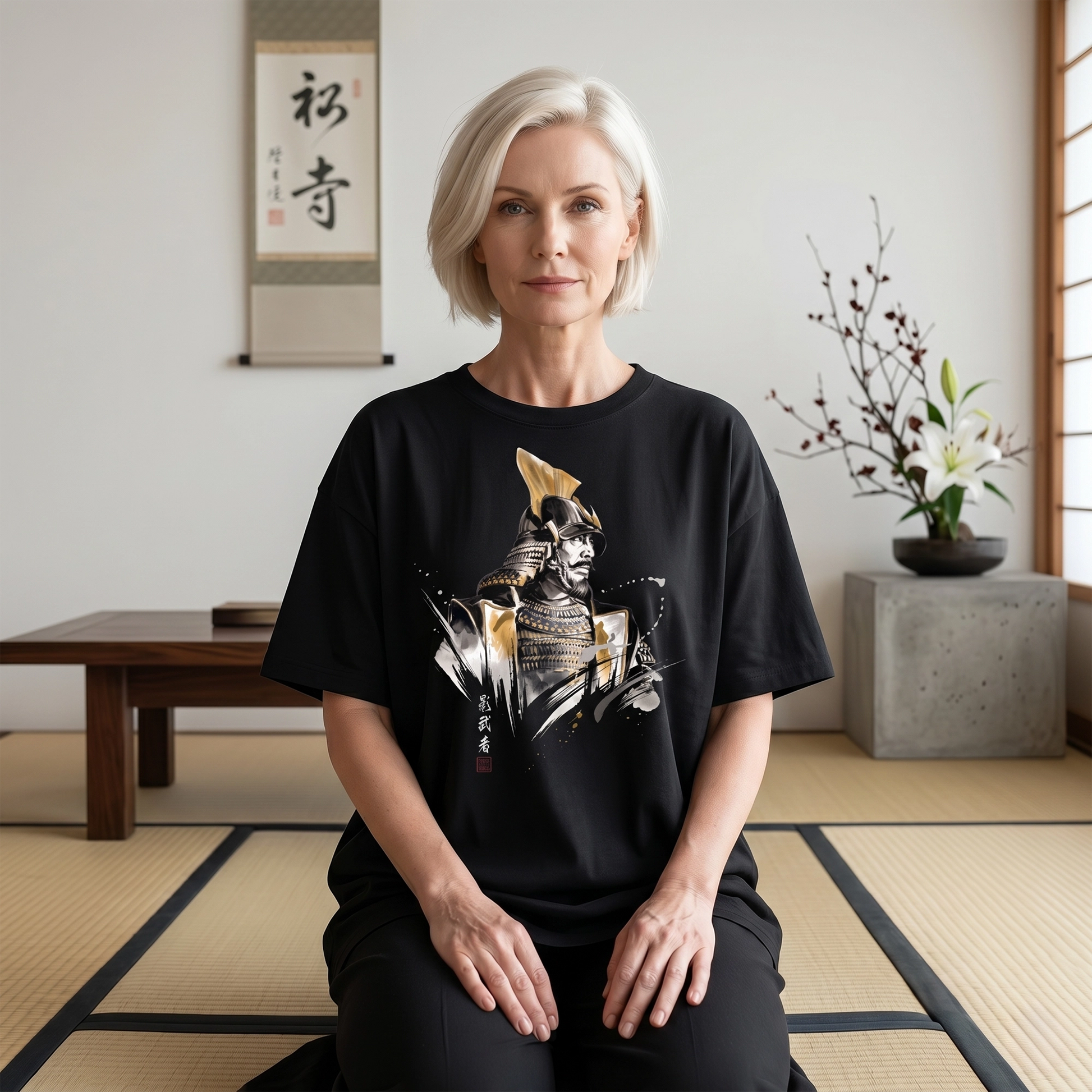 The Kagemusha Sumi-e Organic T-shirt - Samurai Original