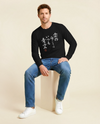 There is always light behind the clouds Kanji Calligraphy  Unisex Long Sleeve Tee
