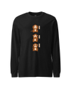 Three wise monkey Ukiyo-e Unisex Long Sleeve Tee