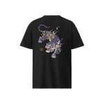 Tiger Flame Graphic Organic T-shirt Black - Samurai Original