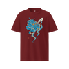 Tipsy Octopus Japanese Sake Organic T-Shirt Burgundy - Samurai Original