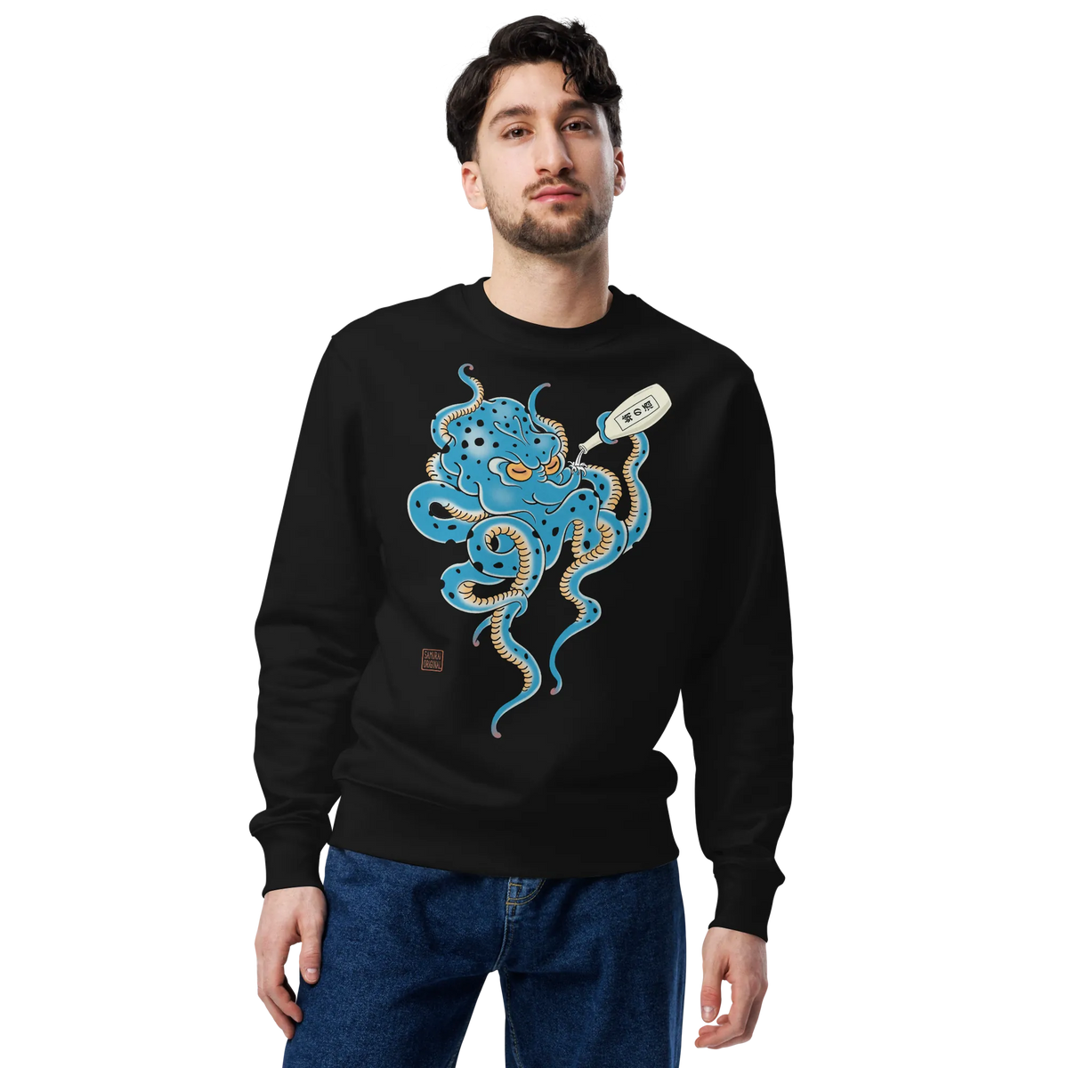 Tipsy Octopus Japanese Sake Unisex Sweatshirt - Samurai Original