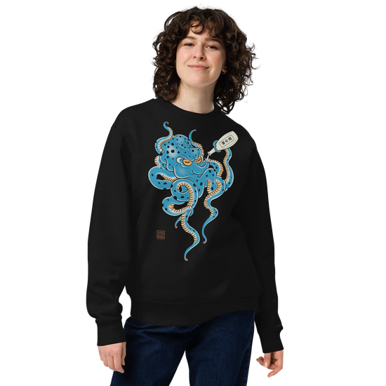 Tipsy Octopus Japanese Sake Unisex Sweatshirt - Samurai Original