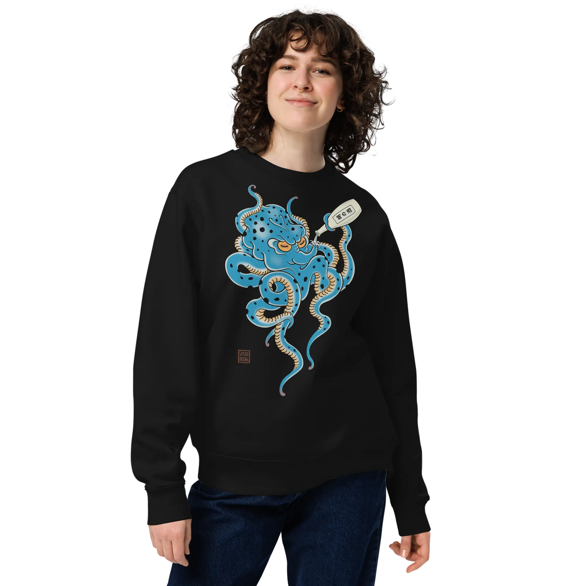 Tipsy Octopus Japanese Sake Unisex Sweatshirt - Samurai Original