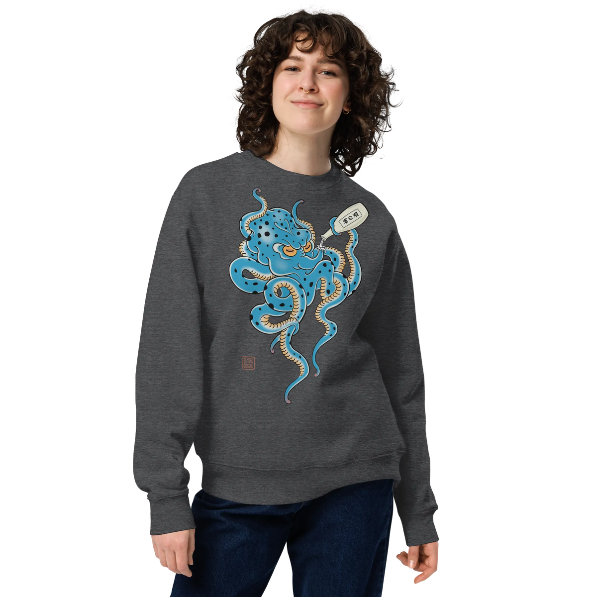 Tipsy Octopus Japanese Sake Unisex Sweatshirt - Samurai Original
