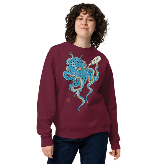 Tipsy Octopus Japanese Sake Unisex Sweatshirt - Samurai Original