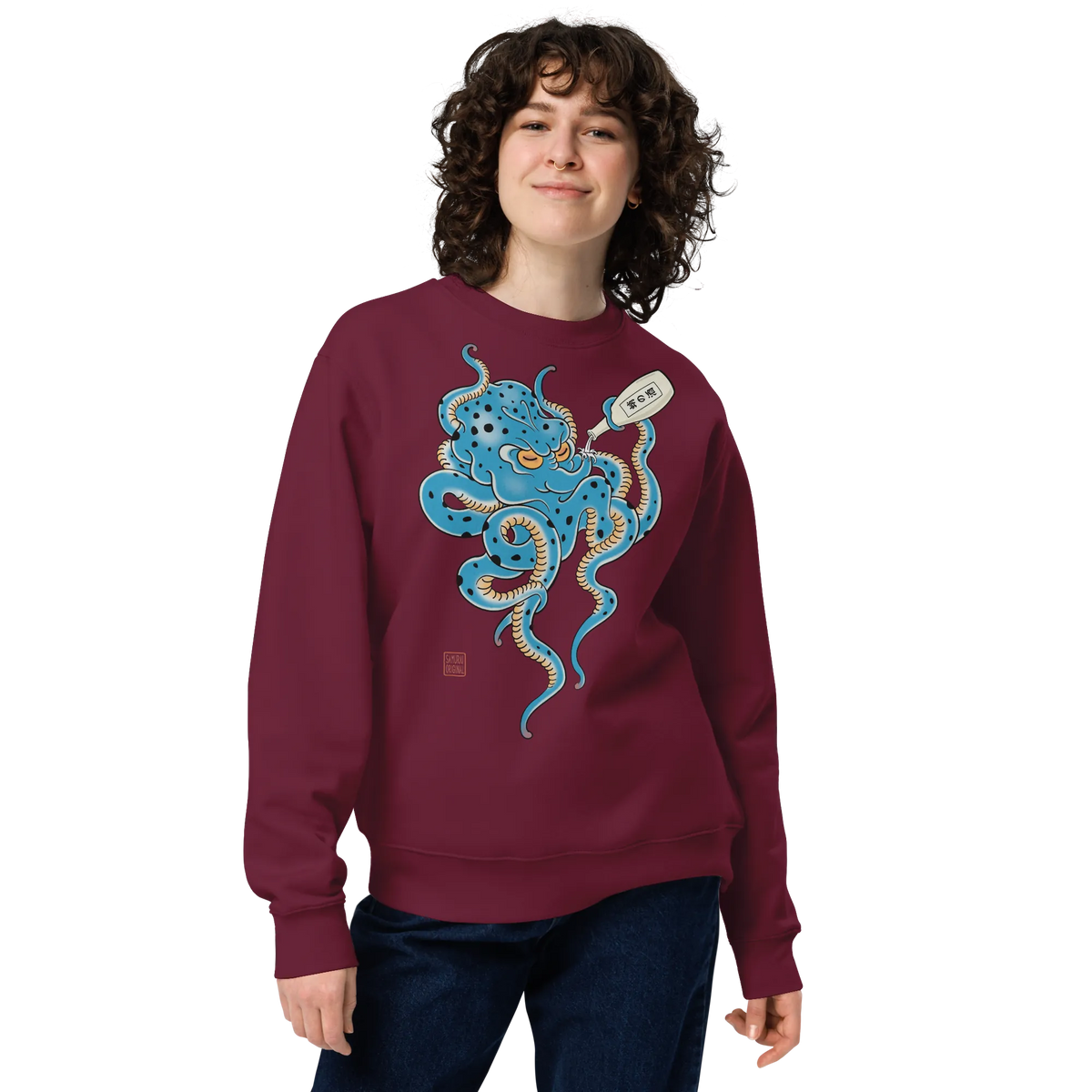 Tipsy Octopus Japanese Sake Unisex Sweatshirt - Samurai Original