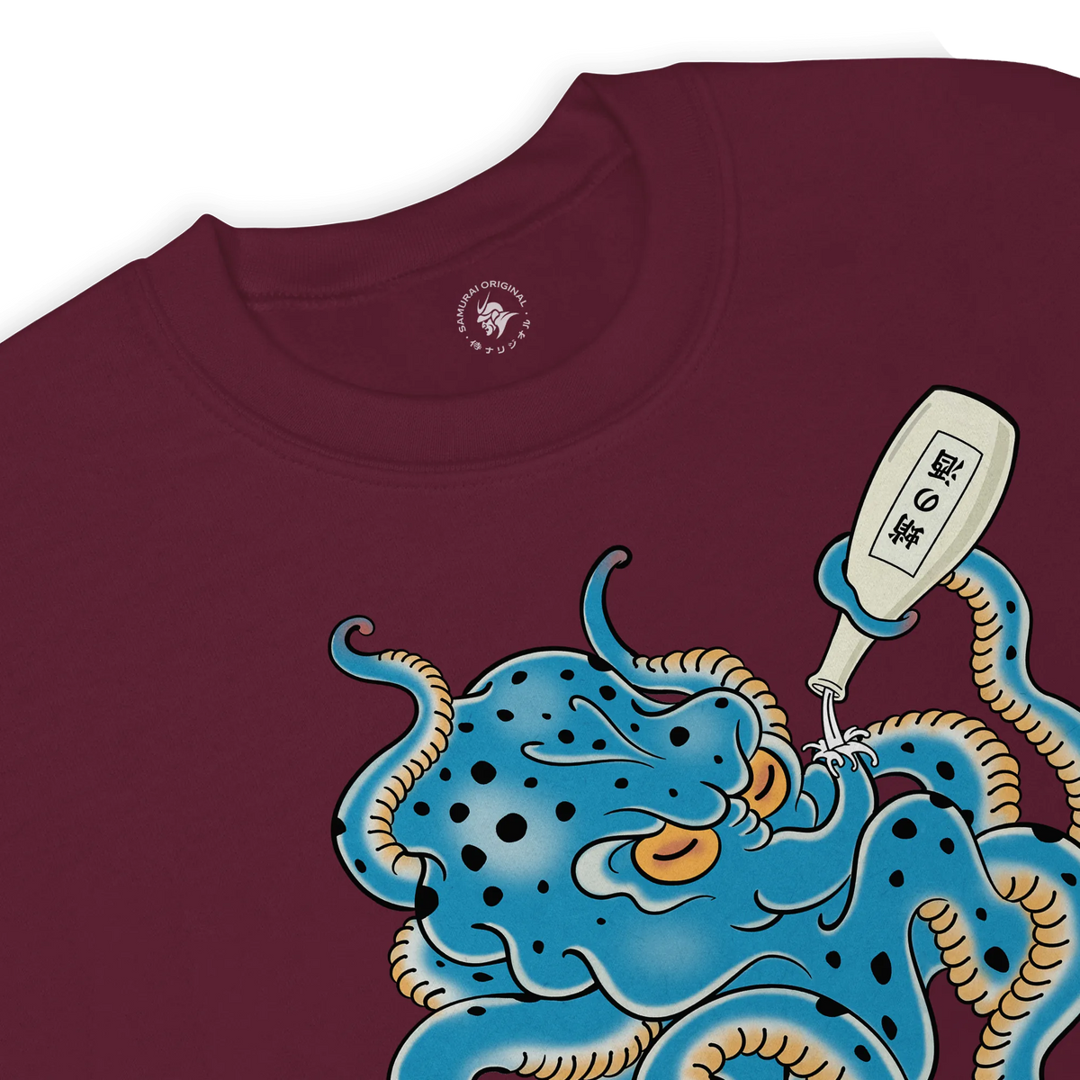 Tipsy Octopus Japanese Sake Unisex Sweatshirt - Samurai Original