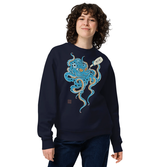Tipsy Octopus Japanese Sake Unisex Sweatshirt - Samurai Original