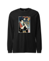 Trombone Samurai Music Ukiyo-e Unisex Long Sleeve Tee Black - Samurai Original