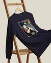 Trombone Samurai Music Ukiyo-e Unisex Long Sleeve Tee - Samurai Original