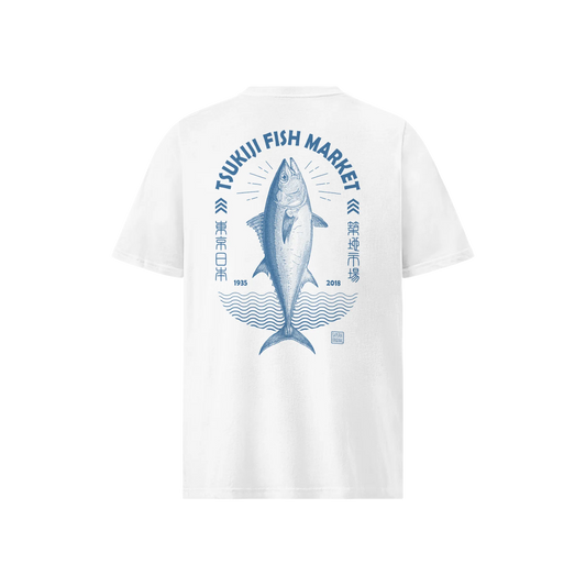 Tsukiji Tuna Market Vintage Unisex organic t-shirt