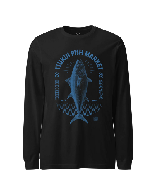 Tsukiji Tuna Market Vintage Unisex Long Sleeve Tee
