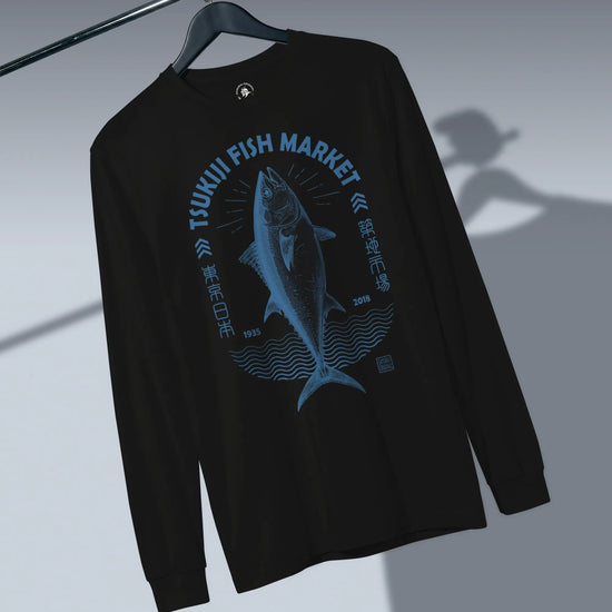 Tsukiji Tuna Market Vintage Unisex Long Sleeve Tee - Samurai Original
