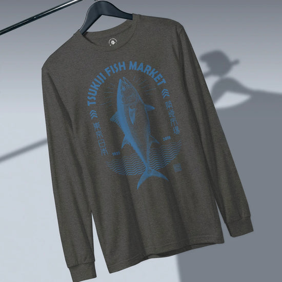 Tsukiji Tuna Market Vintage Unisex Long Sleeve Tee - Samurai Original