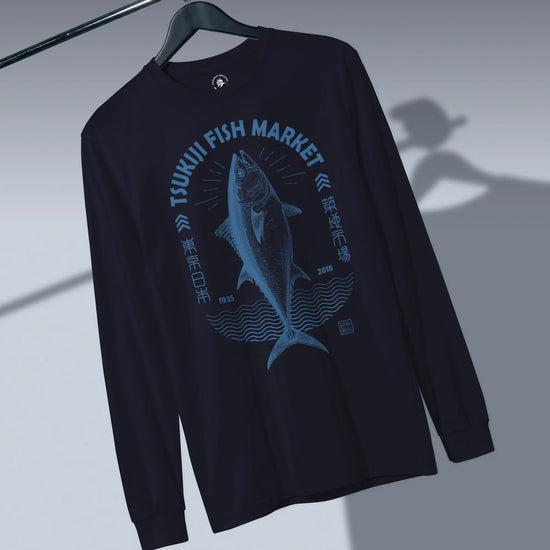 Tsukiji Tuna Market Vintage Unisex Long Sleeve Tee - Samurai Original