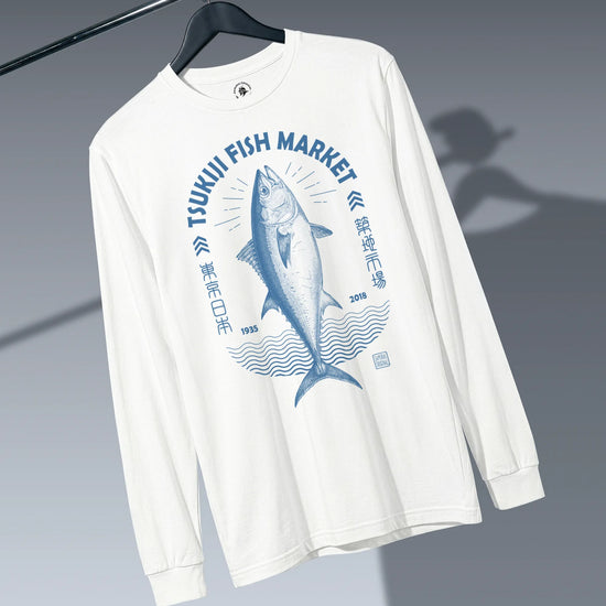 Tsukiji Tuna Market Vintage Unisex Long Sleeve Tee - Samurai Original