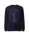 Tsukiji Tuna Market Vintage Unisex Long Sleeve Tee Navy - Samurai Original