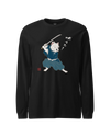 Westie Samurai Japanese Ukiyo-e Unisex Long Sleeve Tee Black - Samurai Original