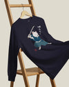 Westie Samurai Japanese Ukiyo-e Unisex Long Sleeve Tee - Samurai Original