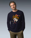 Wolf Samurai Japanese Ukiyo-e Unisex Long Sleeve Tee - Samurai Original
