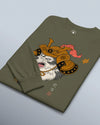 Wolf Samurai Japanese Ukiyo-e Unisex Long Sleeve Tee - Samurai Original