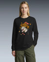 Wolf Samurai Japanese Ukiyo-e Unisex Long Sleeve Tee - Samurai Original