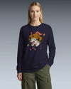 Wolf Samurai Japanese Ukiyo-e Unisex Long Sleeve Tee - Samurai Original