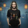 Samurai Skeleton Dance Halloween Japanese Ukiyo-e Unisex Organic T-shirt