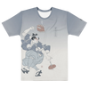 Samurai BBQ Japanese Ukiyo-e Men’s cotton crew neck t-shirt