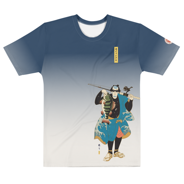 Samurai Fishing 6 Ukiyo-e All-over Print Men's T-shirt - Samurai Original