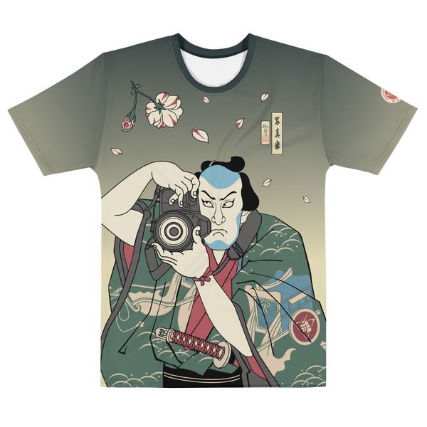Samurai Photographer 5 Camera Ukiyo-e All-over Print Men's T-shirt