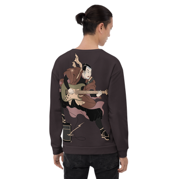 Samurai Guitarist All-Over Print Unisex Sweatshirt