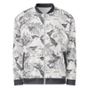 Ukiyo-e Waves & Mountains Light Unisex Bomber Jacket