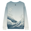 The great wave of Ukiyo-e art  Unisex cotton sweatshirt
