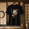 Bakeneko Demon Cat Japanese Organic T-shirt